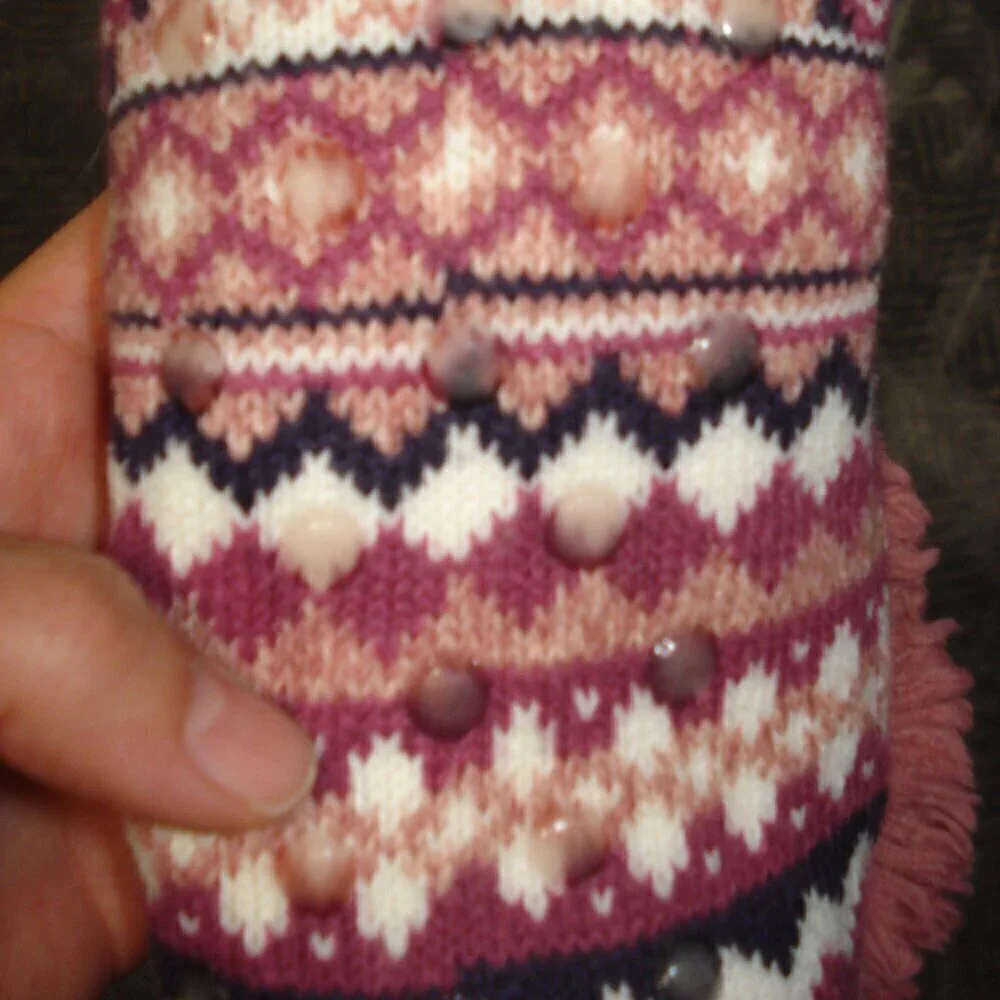 NO BRAND Girls Slippers Size 1.5 Pink White Multicolor